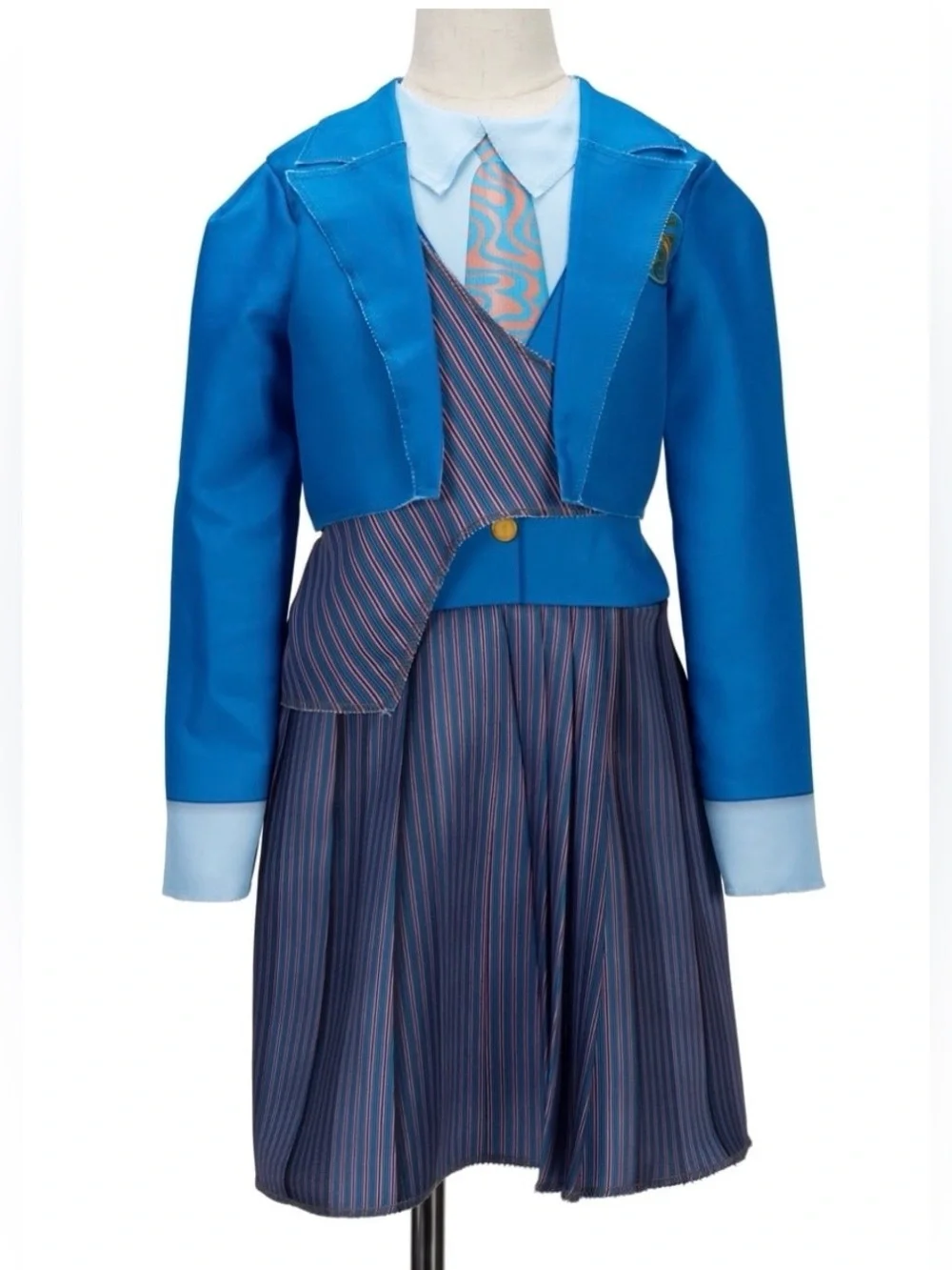Wicked Deluxe Girls Shiz University Uniform Set Blue Light-Up Polyester Size 4-6